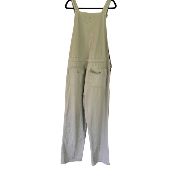 Polo Jeans Co. Ralph Lauren Vintage Beige Denim Overalls Relaxed Fit Adjustable - Picture 12 of 15